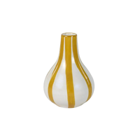 Yellow Stripe Bud Vase