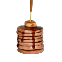 CERAMIC PANCAKE STACK INCENSE HOLDER