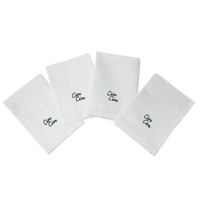 Cin Cin Dinner Napkins Set of 4 in Green