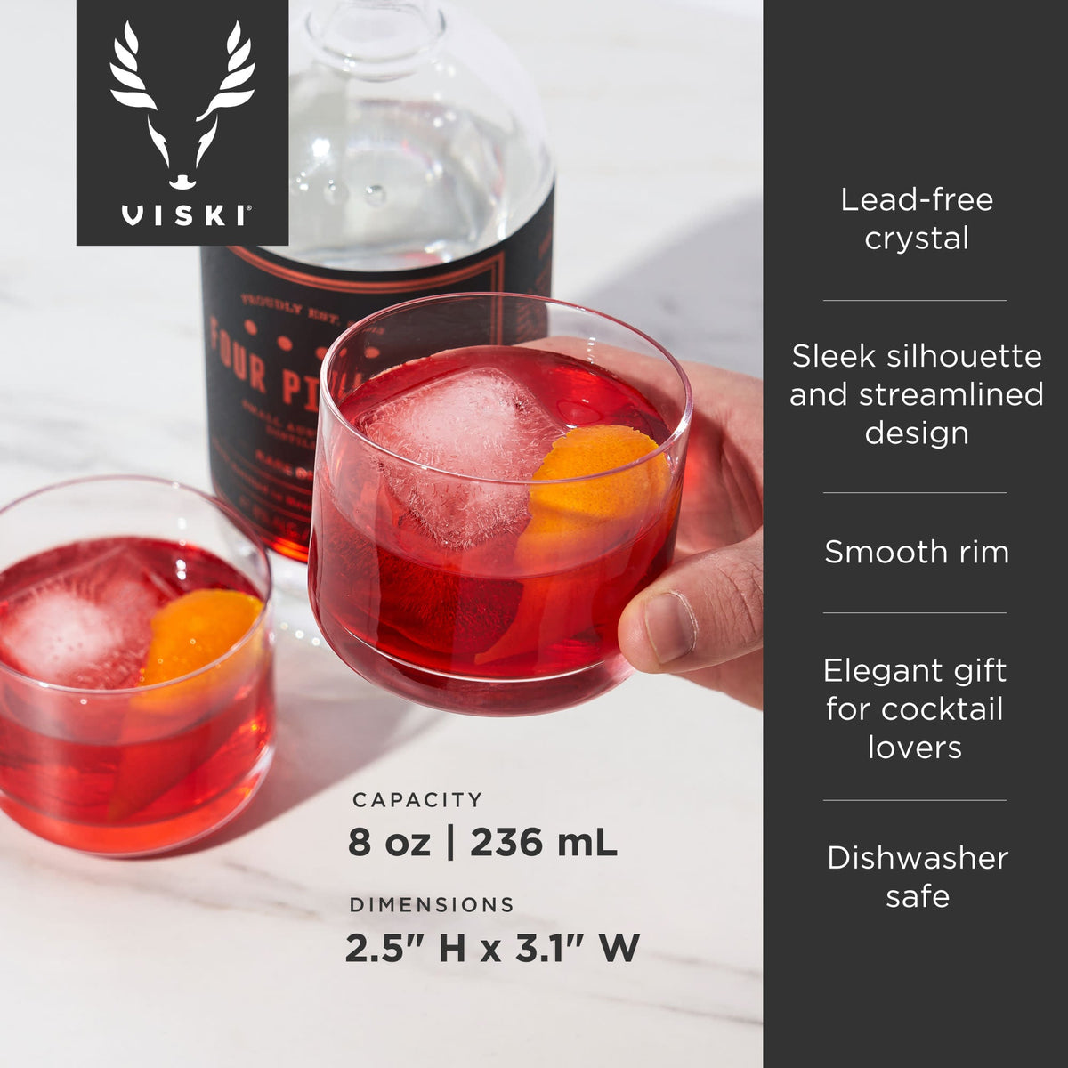 Raye Crystal Negroni Glasses (Set of 2)