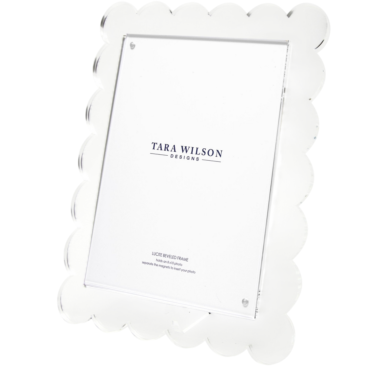 Clear Acrylic 8" x 10" Scallop Frame