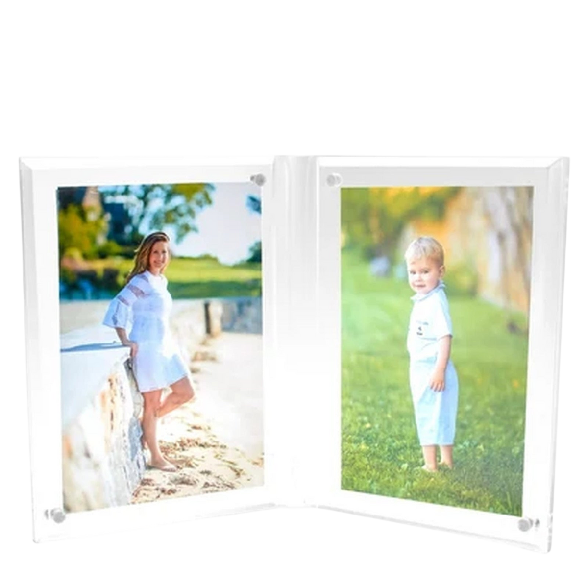 Clear Acrylic Large Double Bevel Frame