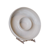 Coastal Clay Co. Large Chip and Dip Bowl