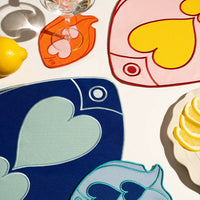 Octaevo Cocktail Coasters - Fish Orange (Set of 4)