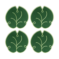 Octaevo Cocktail Coasters - Lily Leaf (Set of 4)