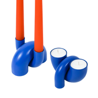 Macaroni 2-in-1 Candleholder - Tapers & Tealights - Royal Blue