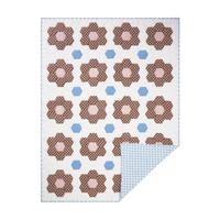 Constance Chocolate Quilted Throw Blanket