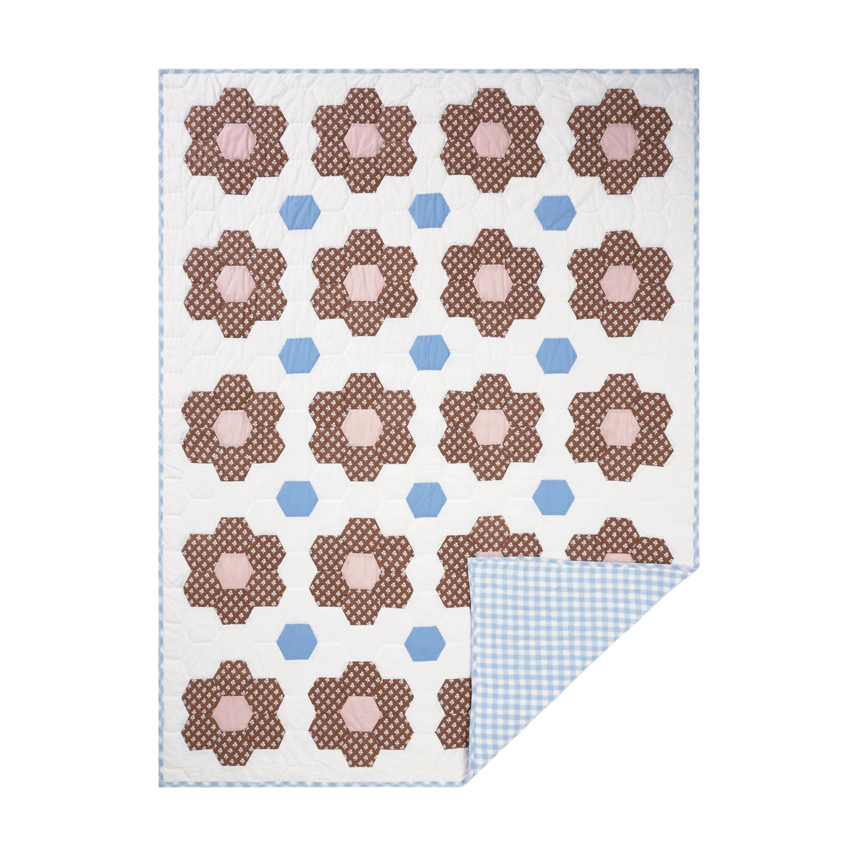 Constance Chocolate Quilted Throw Blanket
