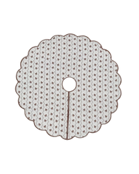 Constance Chocolate Reversible Scalloped Tree Skirt