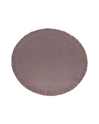 Constance Chocolate Round Tablecloth with Ruffle
