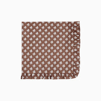 Constance Chocolate Ruffled Dinner Napkins - Set of 4