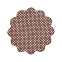 Constance Chocolate Wavy Quilted Placemat