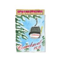 Courchevel Matchbook Art Print
