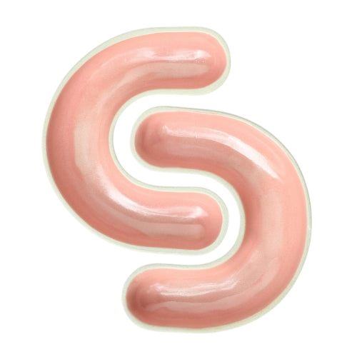 Cee Dip Plate - Pink (Set of 2)