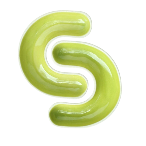 Cee Dip Plate - Lime Green (Set of 2)