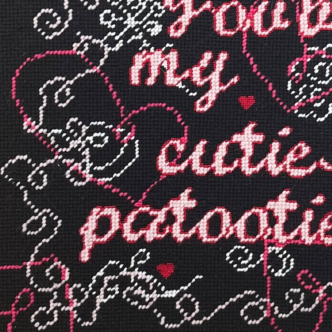Cutie-Patootie - Needlepoint Pillow