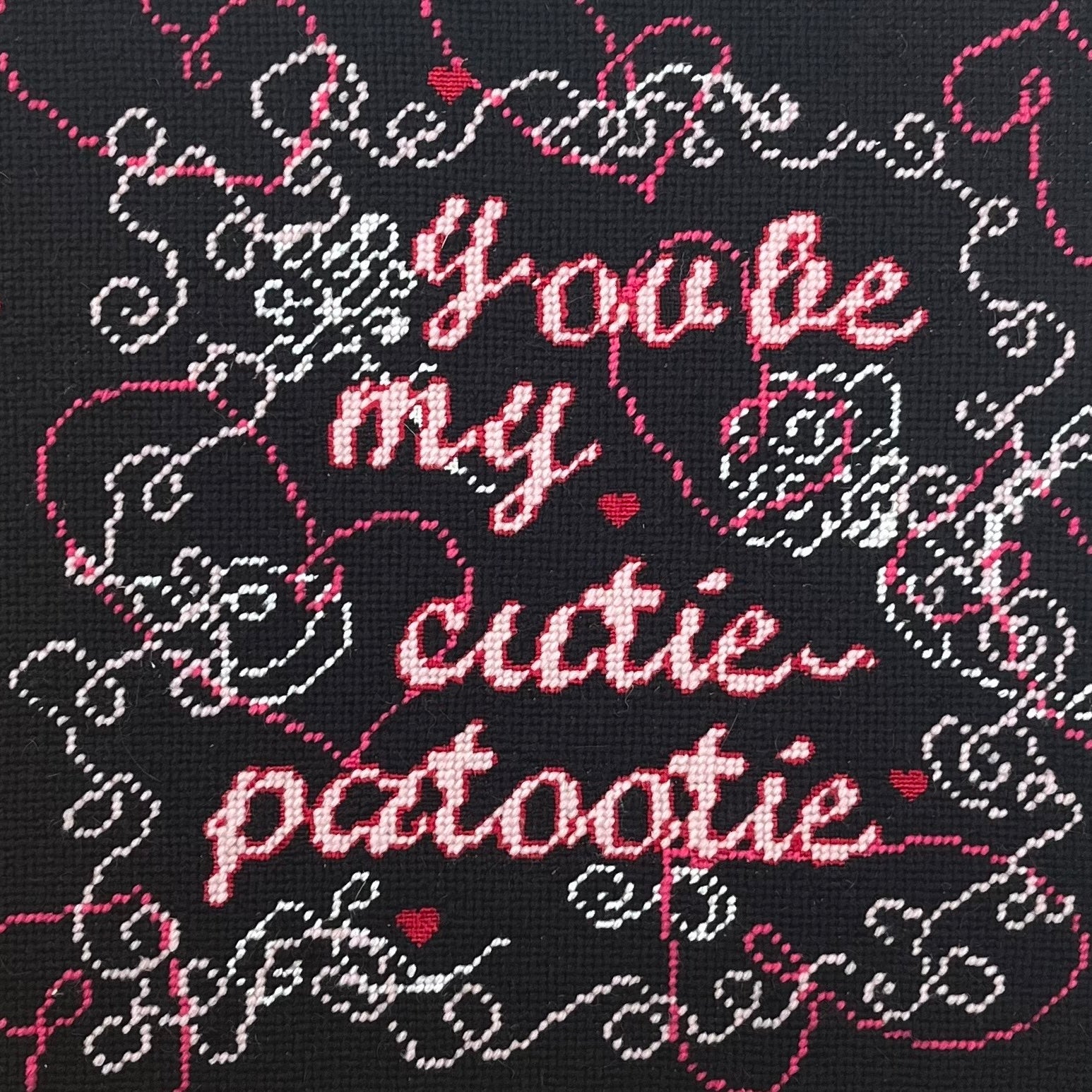 Cutie-Patootie - Needlepoint Pillow