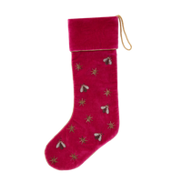 Sparkle Bee Stocking - Berry Pink