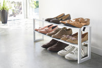 Two-Tier Expandable Shoe Rack (12" H)  - Steel