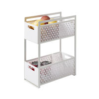 Two-Tier Cabinet Storage Basket