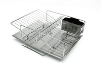 Rohan Stainless Steel Dish Rack Drainer with Cutlery Holder