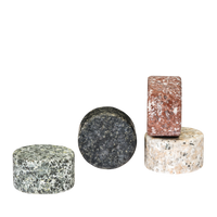 Glacier Rocks Granite Multi-Color Disks Set of 4
