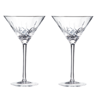 Admiral Crystal Martini Glasses