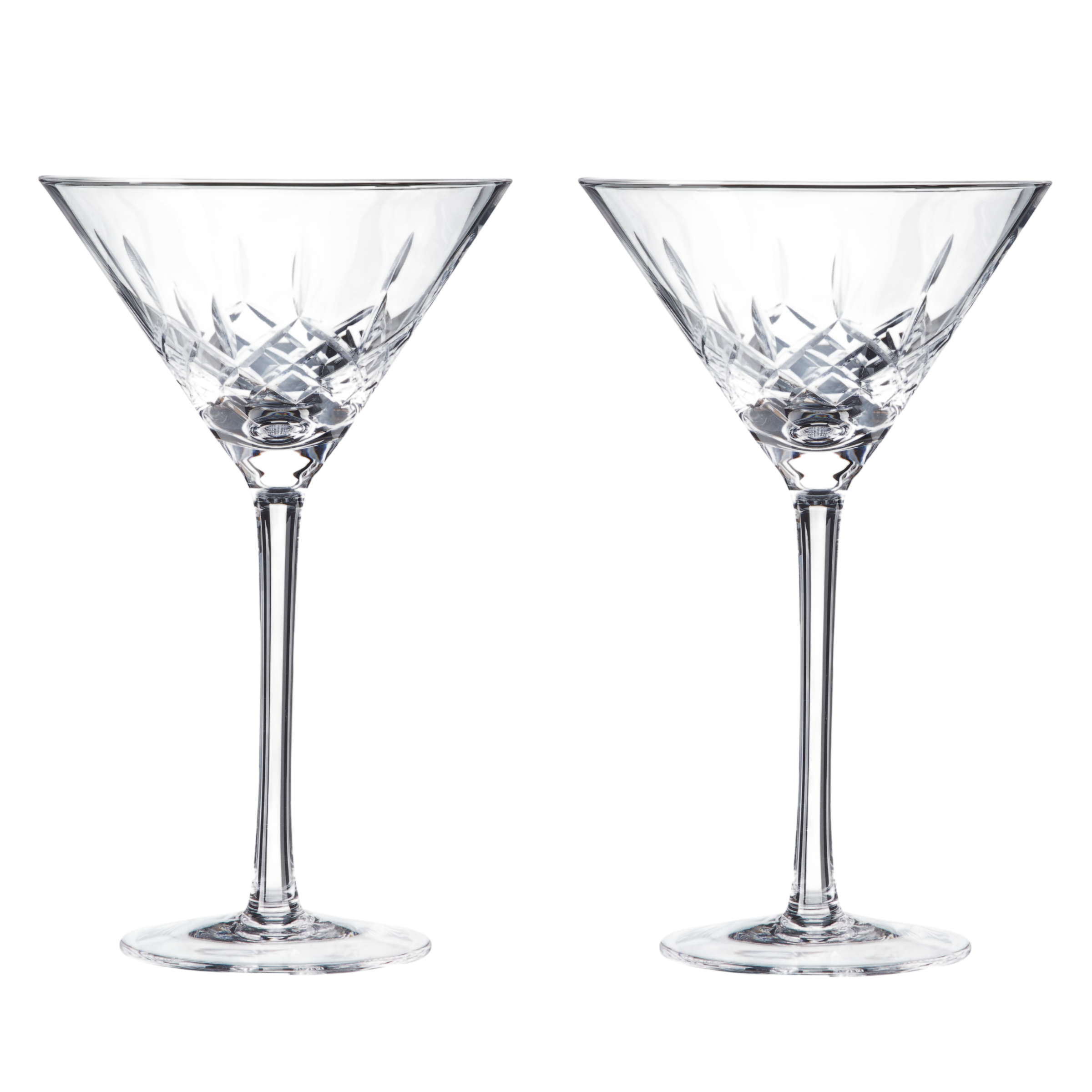 Admiral Crystal Martini Glasses