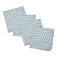 Dorothy Blue Ruffled Dinner Napkins - Set of 4