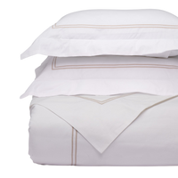 Ella Embroidered Duvet Cover & Shams Bedding Bundle