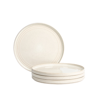 Claire Stoneware Dinner Plate Set - White
