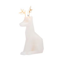 PyroPet Dyri Reindeer Candle - White