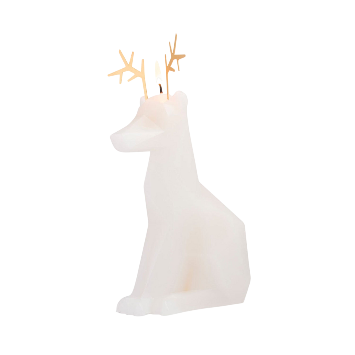 PyroPet Dyri Reindeer Candle - White