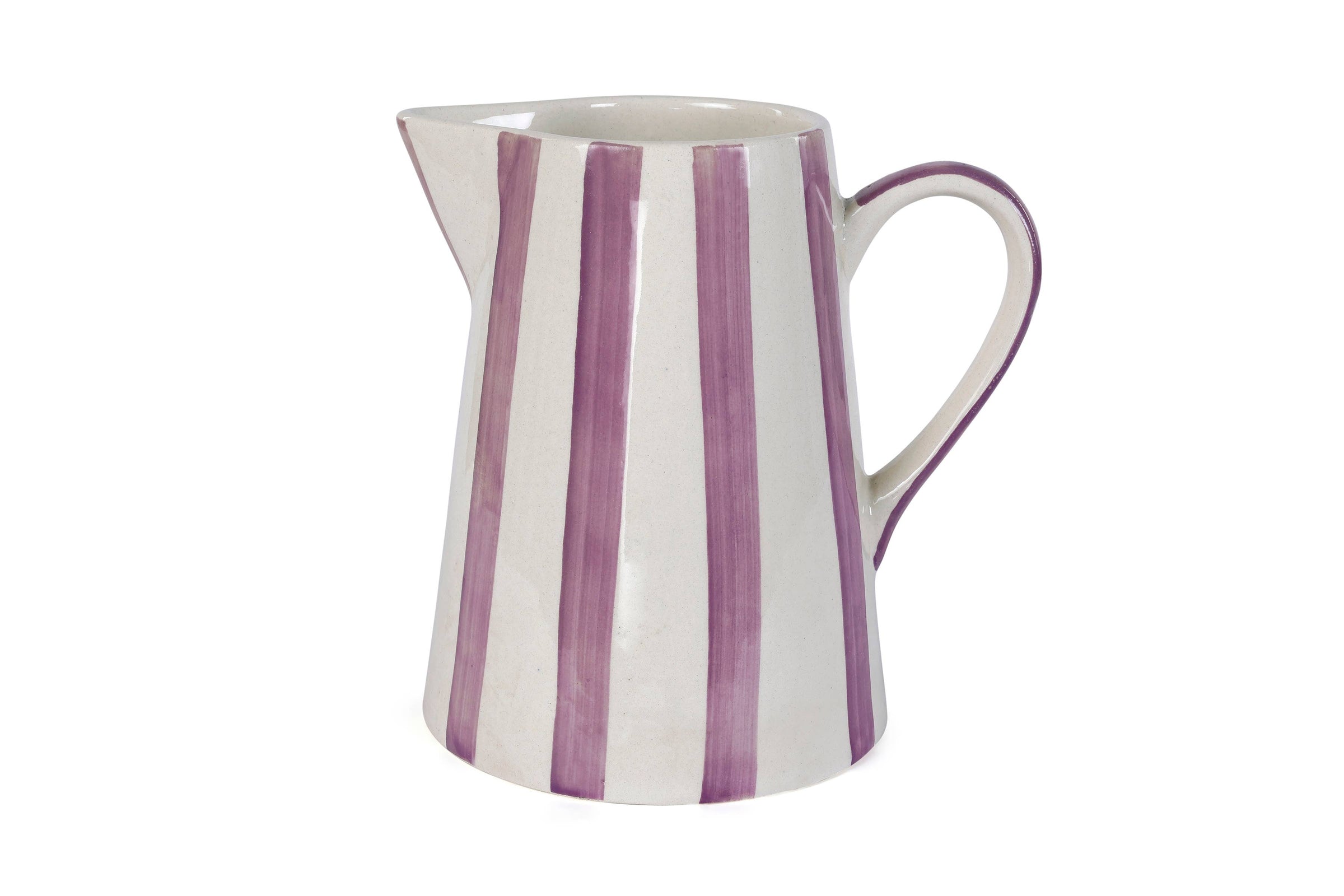 Ceramic Stripe Pitcher