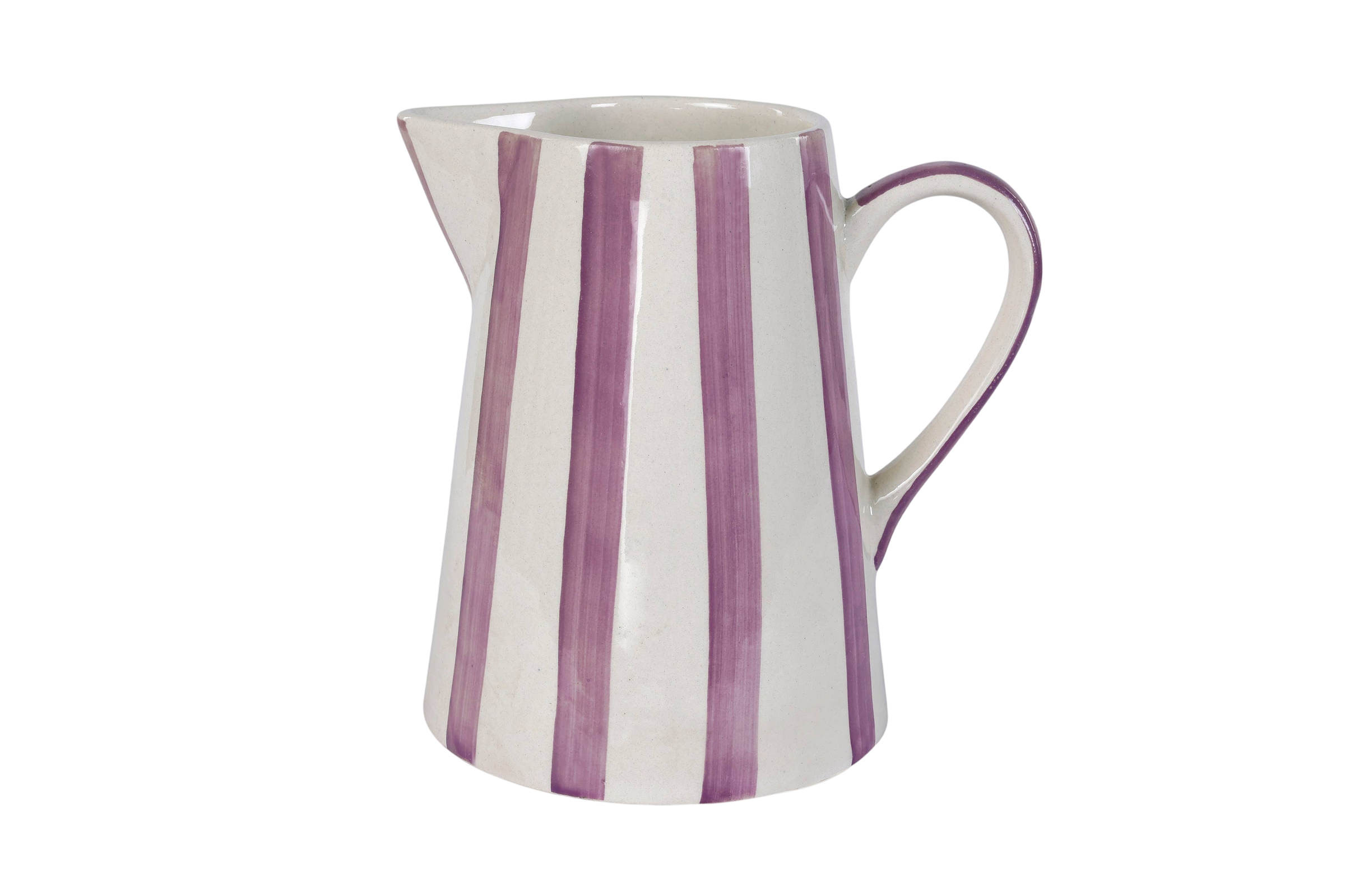 Ceramic Stripe Pitcher