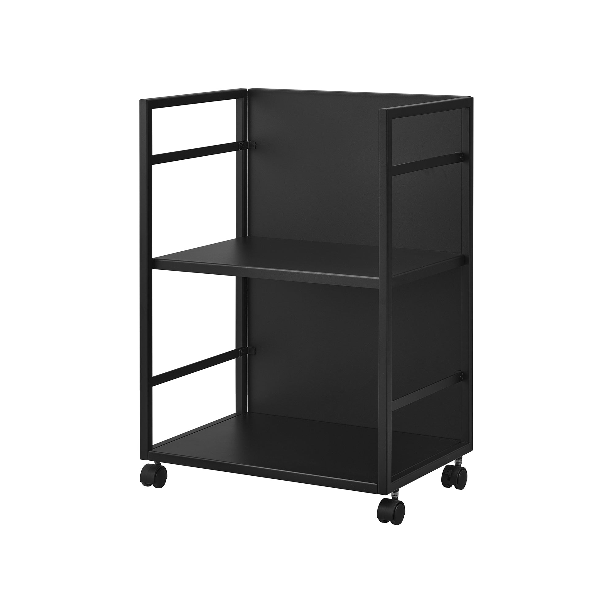 Two-Tier Hideaway Storage Cart (24" H)  - Steel