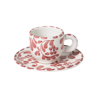Espresso Cup with Saucer - Vino Tinto
