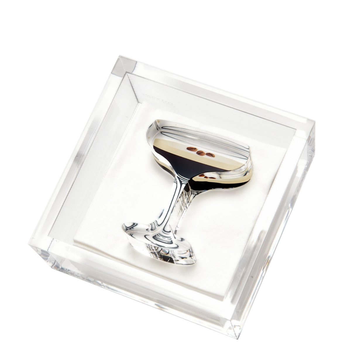 Espresso Martini Acrylic Cocktail Napkin Holder