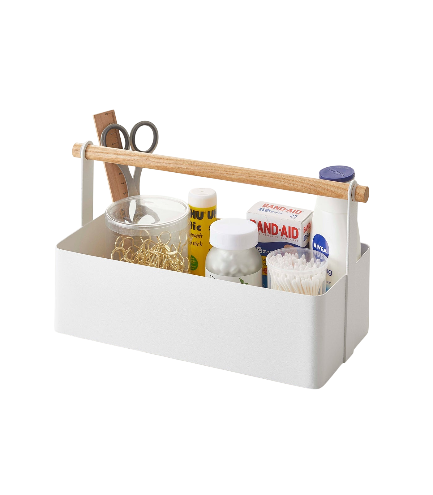 Storage Caddy - Large - Steel + Wood