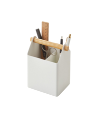Pen + Desk Organizer - Small - Steel + Wood