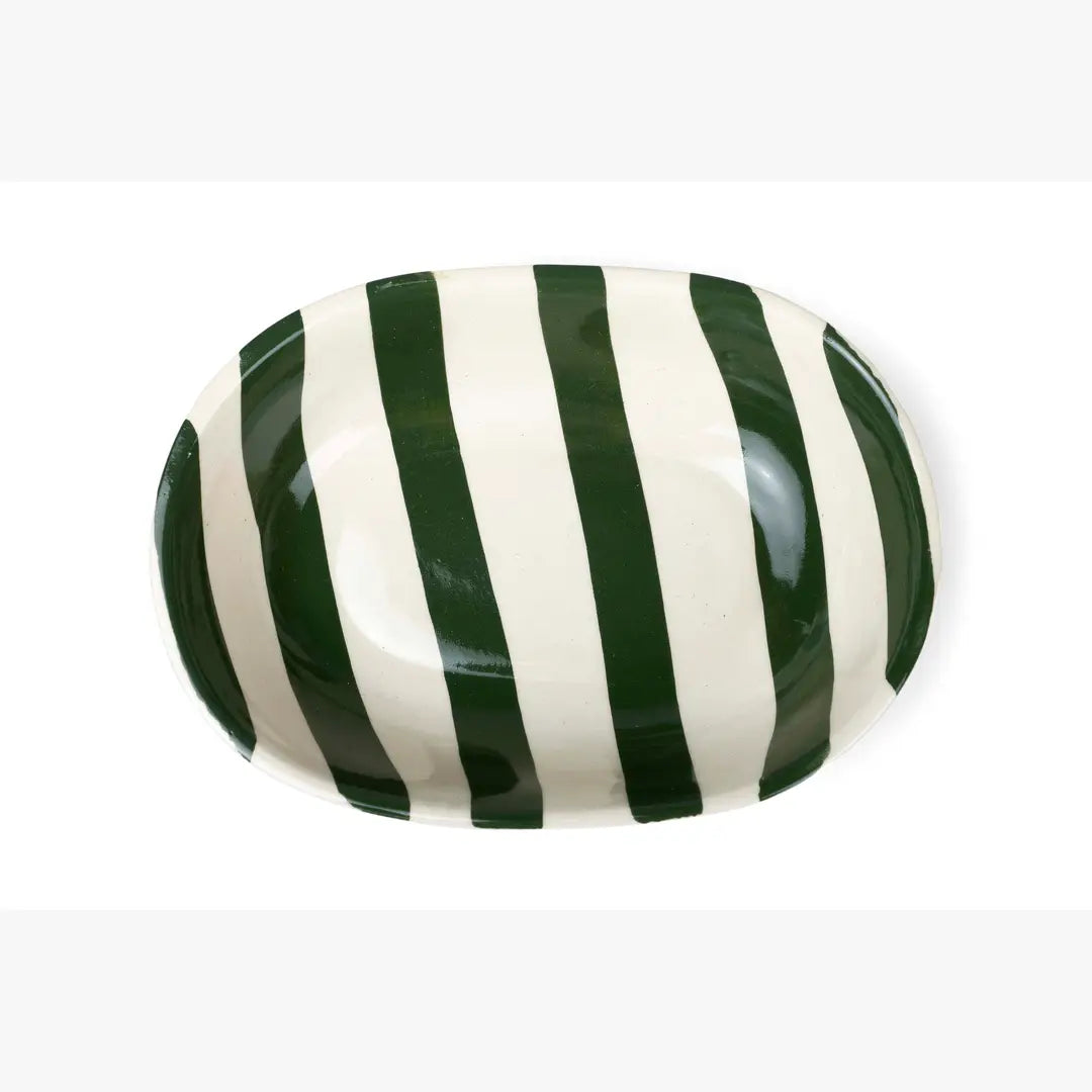Ceramic Stripe Bowl (Set of 2)