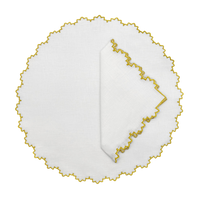 Gardenia Gold Linen Placemat (set of 4)