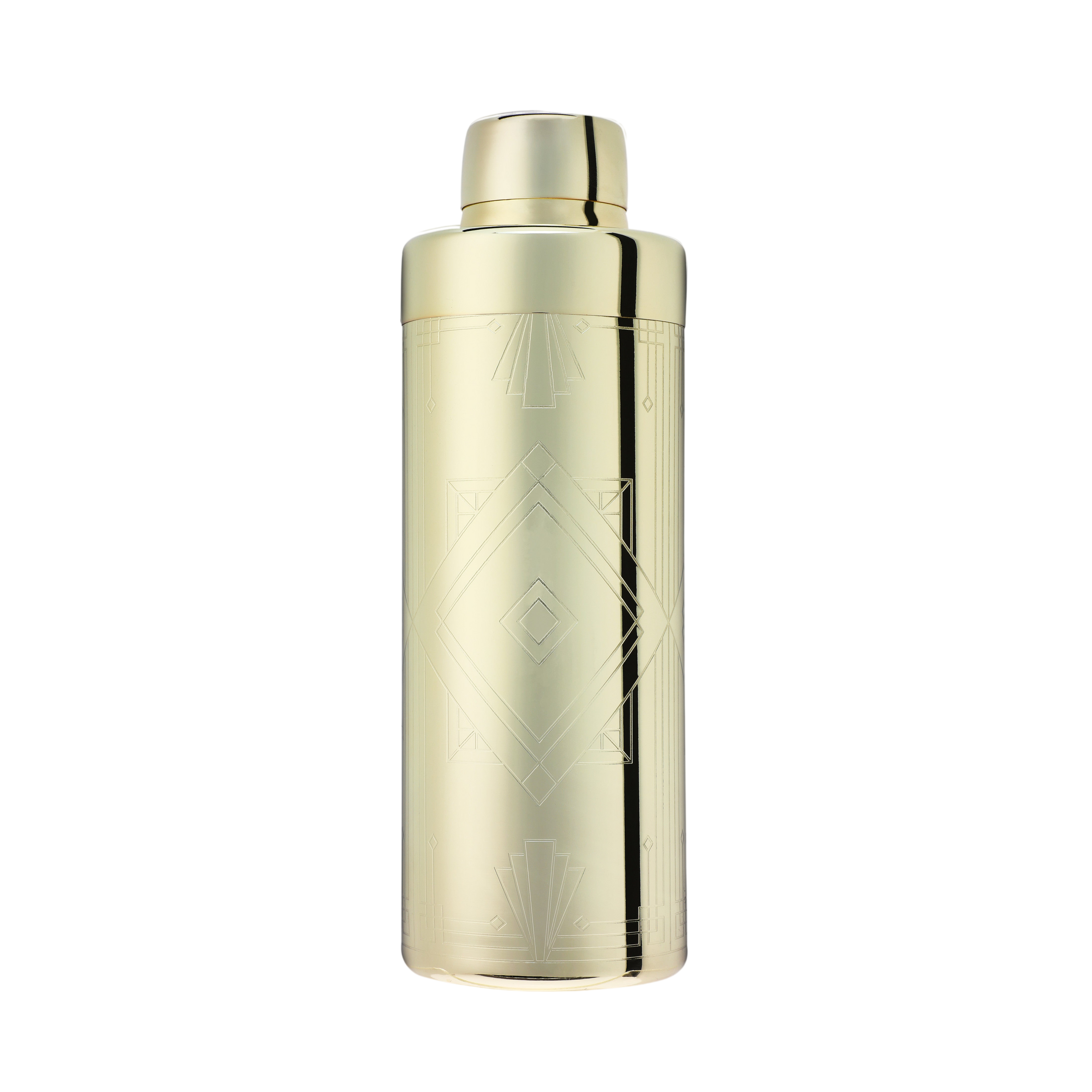 Art Deco Cocktail Shaker in Gold