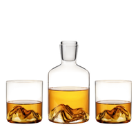 Mountain Crystal Decanter and Tumbler Set
