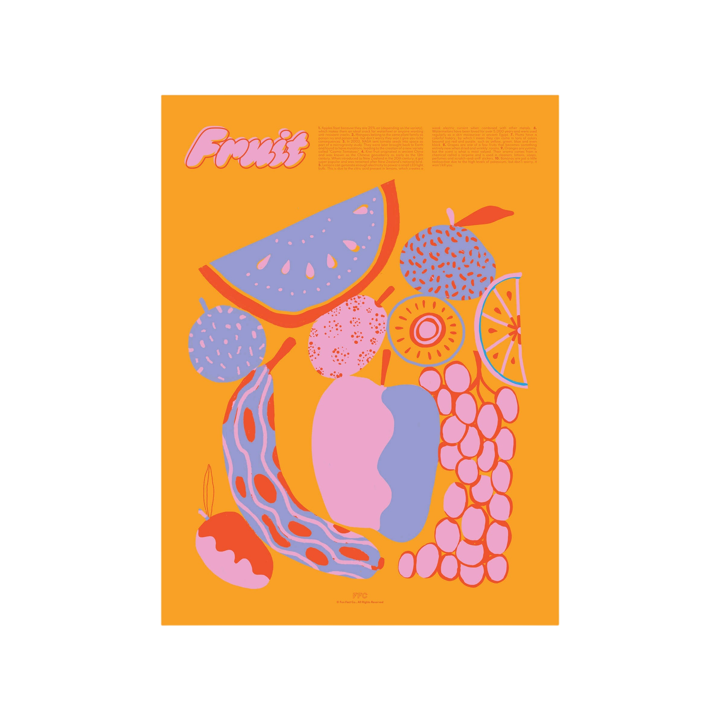 Fruit Fun Facts Print