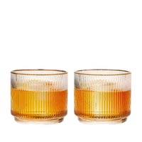 Meridian Crystal Lowball Tumblers Set of 2