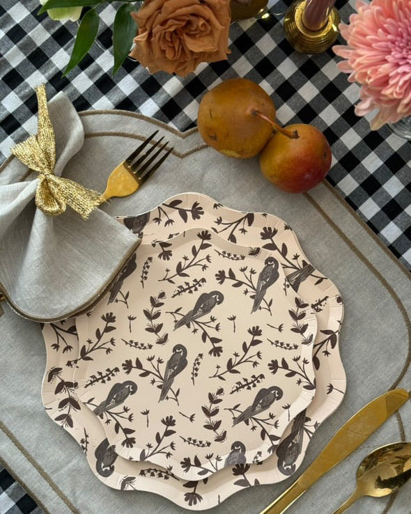 Garden Toile Dessert Plate Set of 12 - Coco