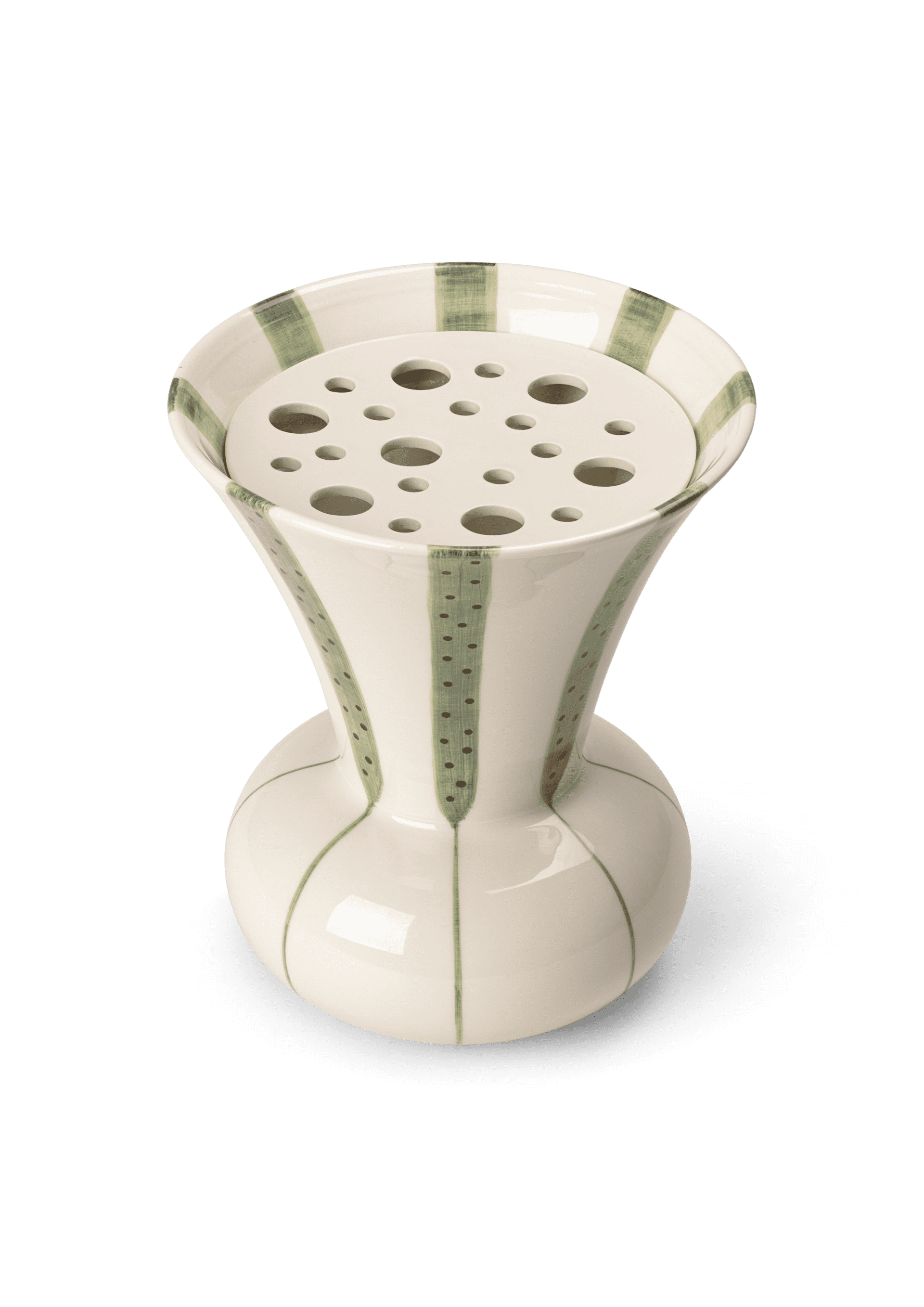 Ceramic Vase with Arrangement Plate