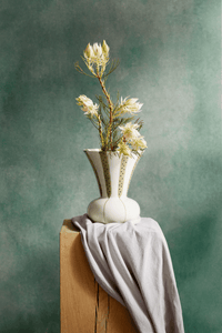 Ceramic Vase with Arrangement Plate