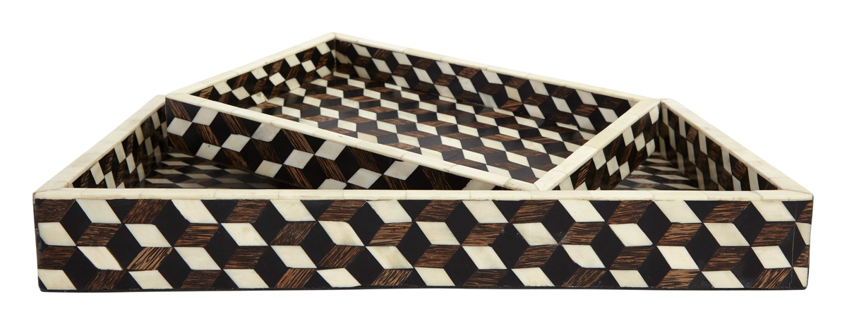 Tumbling Block Trays